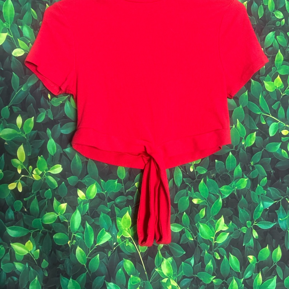 Red Cross over Women's Top